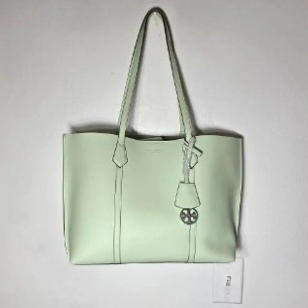 Tory Burch $378 Medium Pery Tote Meadow Mist NWT!